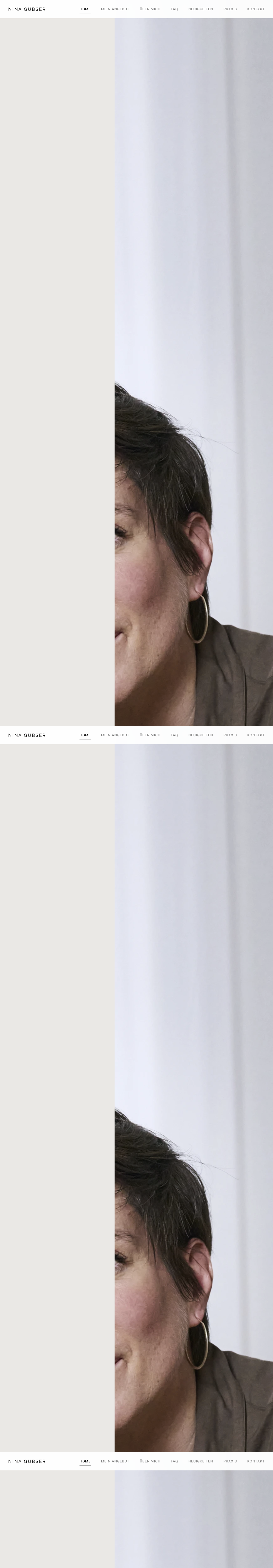 nina-gubser.ch Praxis-Website auf Garuda CMS