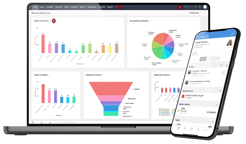 Goodvantage Software Mockup auf MacBook und iPhone